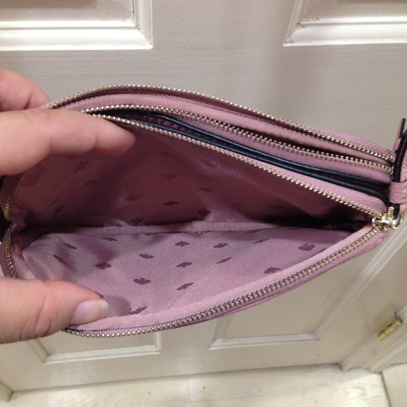 Kate Spade Mauve Pink Floral Crossbody Purse Bag - Picture 6 of 12